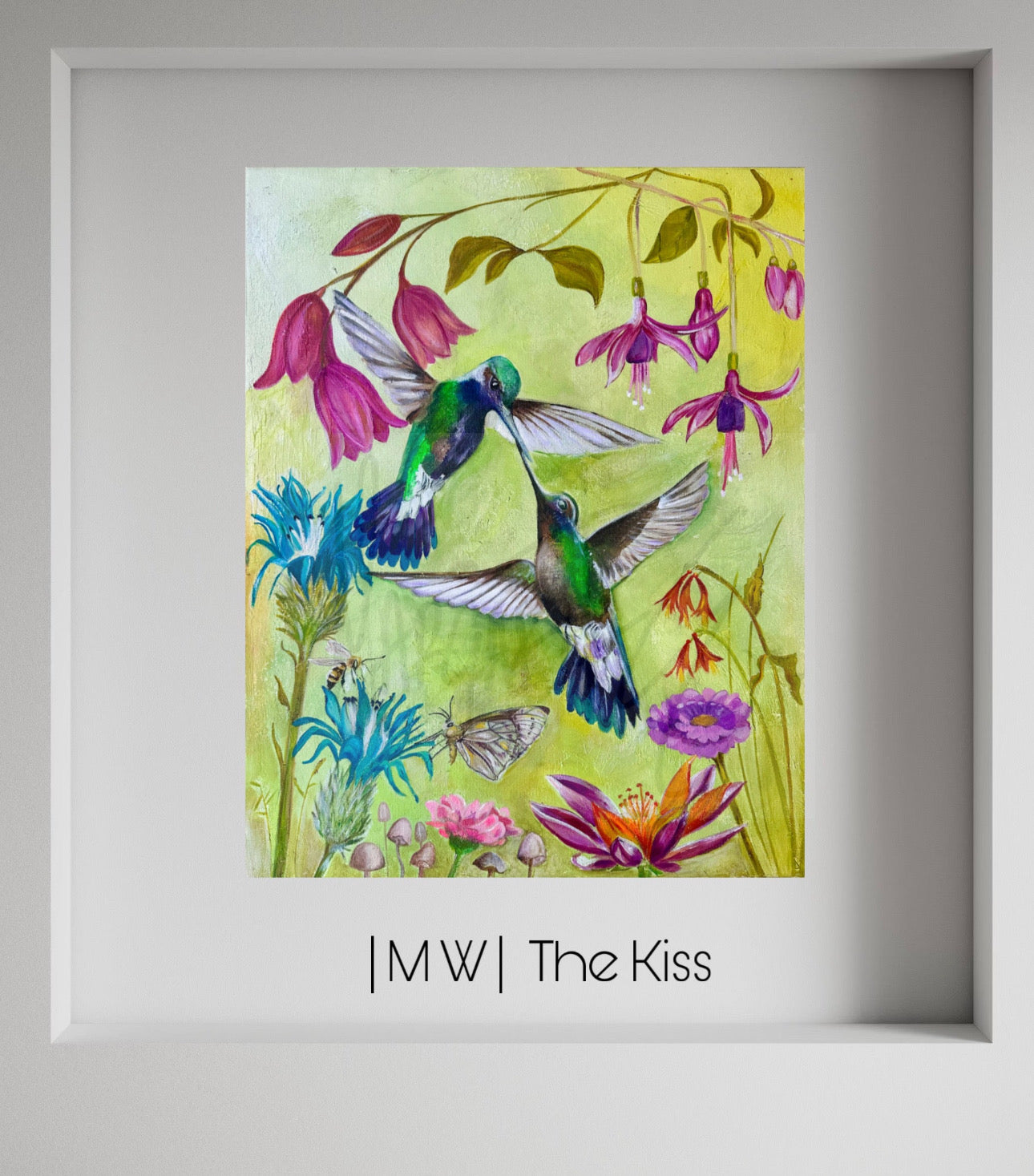 hummingbird art print, hummingbird wall art, bird art print, nature inspired art, floral bird artwork, colorful wall art, art prints