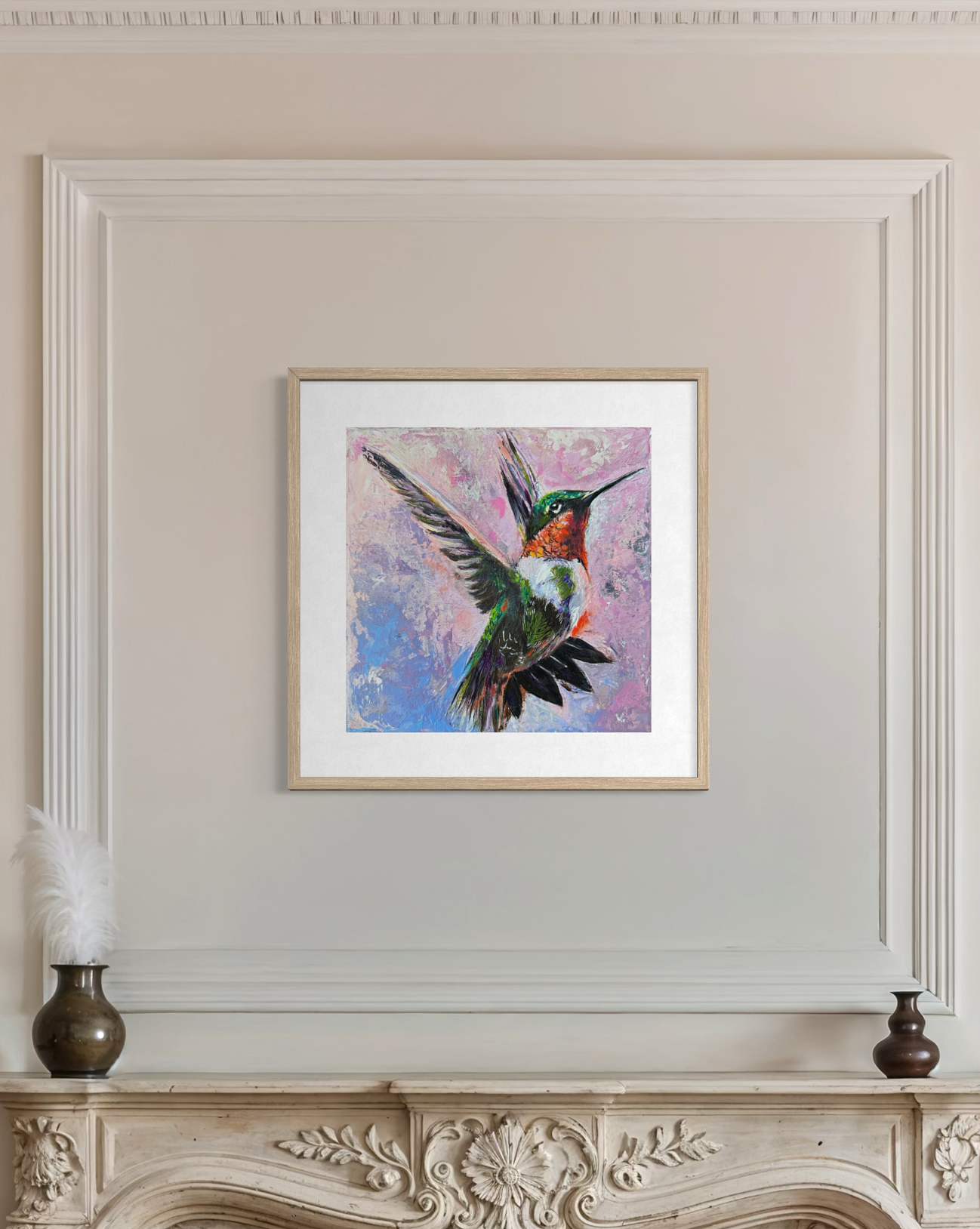 Wings of Love – Hummingbird Art Print