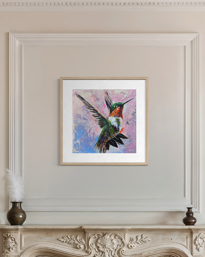 Wings of Love – Hummingbird Art Print