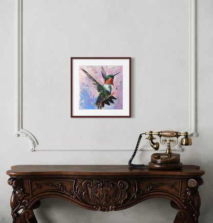 Wings of Love – Hummingbird Art Print