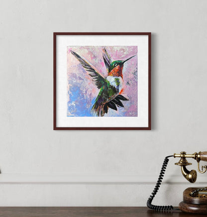 Wings of Love – Hummingbird Art Print