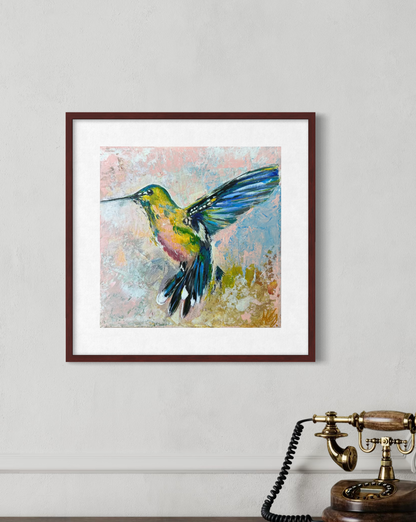 Wings of Freedom – Hummingbird Art Print