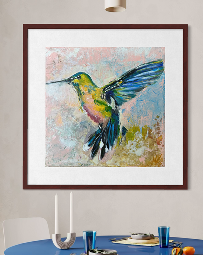 Wings of Freedom – Hummingbird Art Print